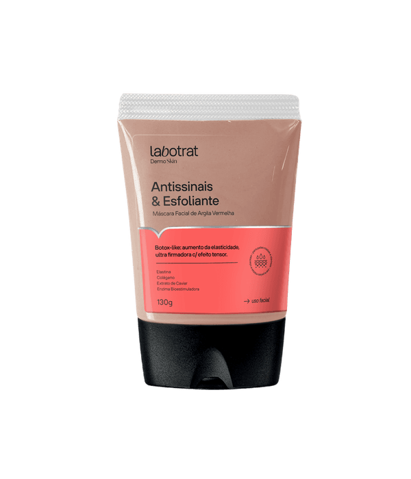 Labotrat Máscara Facial de Argila Vermelha Antissinais & Esfoliante 130g