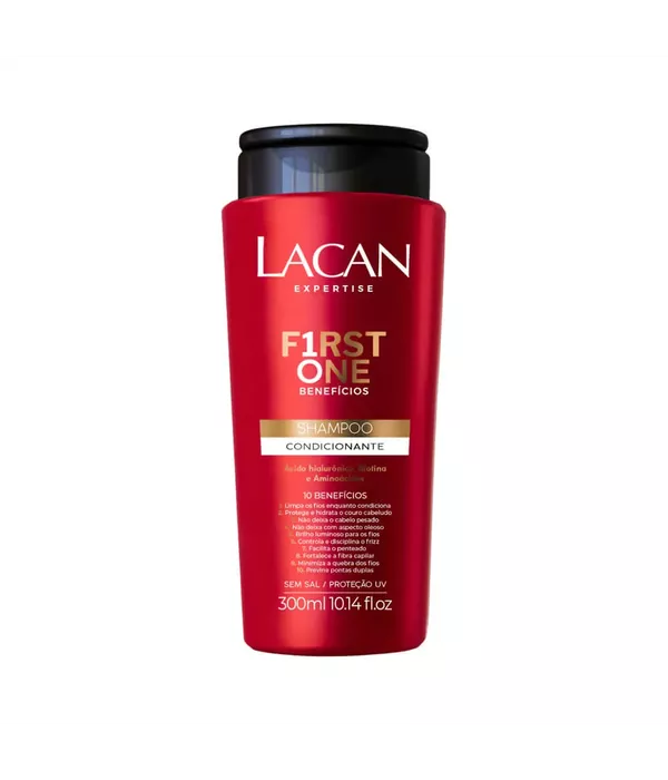 Lacan Shampoo Condicionante F1RST ONE benefícios 300ml