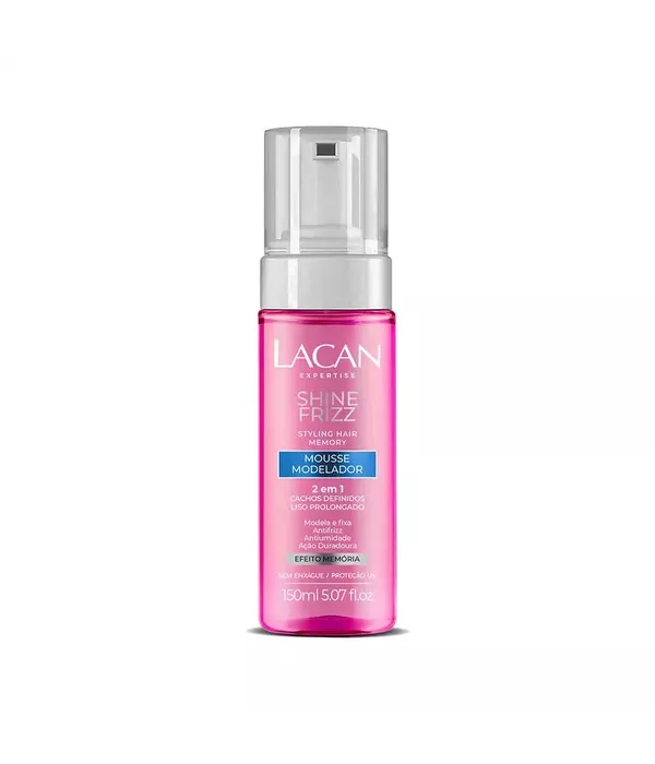 Lacan Shine Frizz Mousse Modelador 2 em 1 150ml