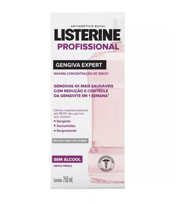 Listerine Profissional Gengiva Expert Sem Álcool 250ml