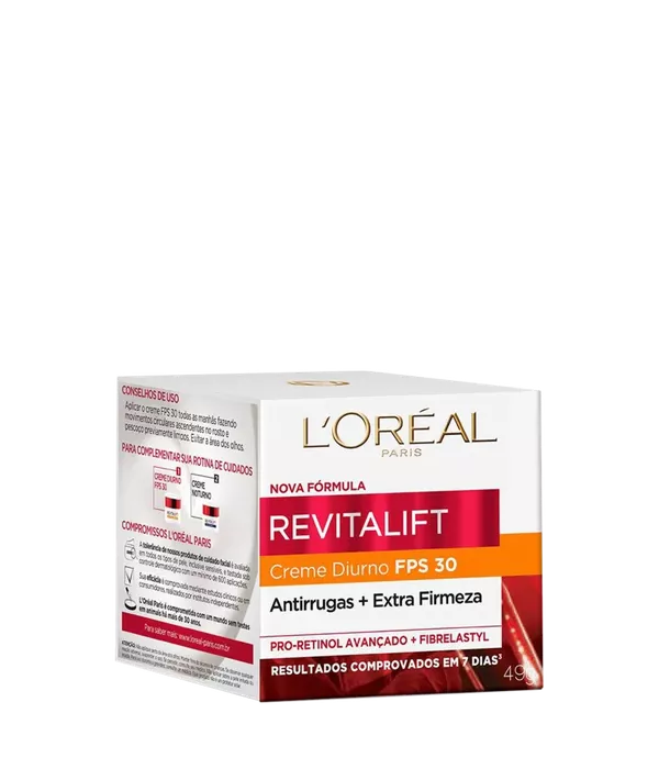 L'oréal Revitalift Creme Diurno FPS30 Antirrugas + Extra Firmeza 49g