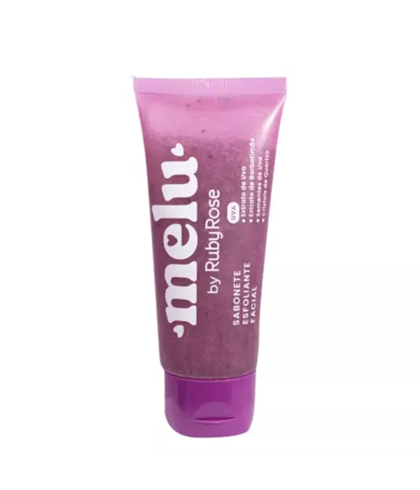 Melu Ruby Rose Sabonete Esfoliante Facial Uva 75g