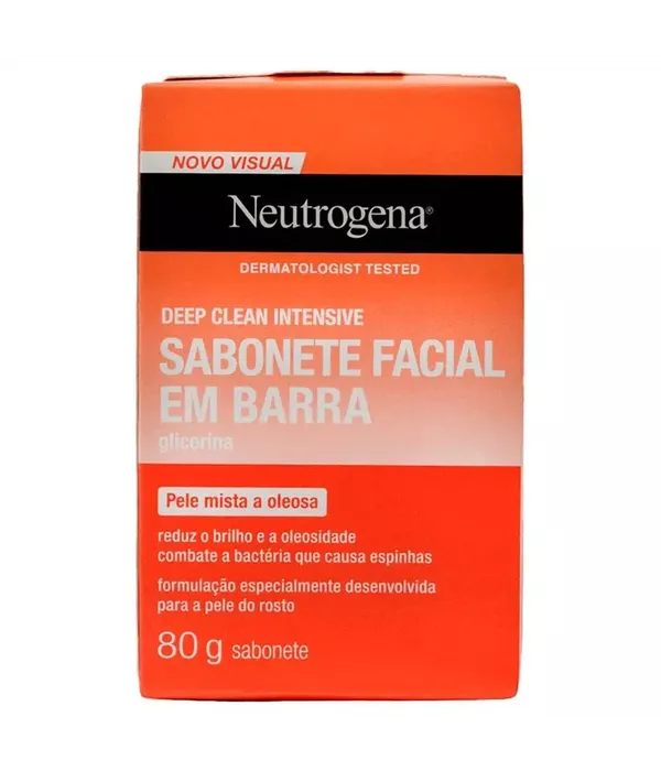 Neutrogena Sabonete Facial em Barra Deep Clean Intensive 80g