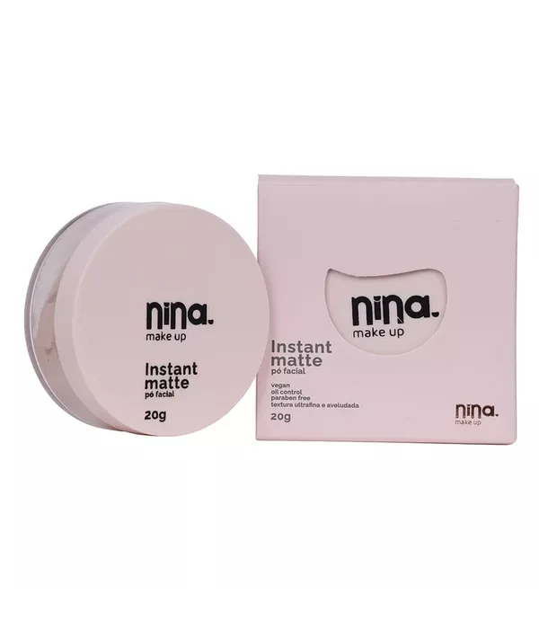 Nina Make Up Instant Matte Pó Facial Cor 01 Cor 1 