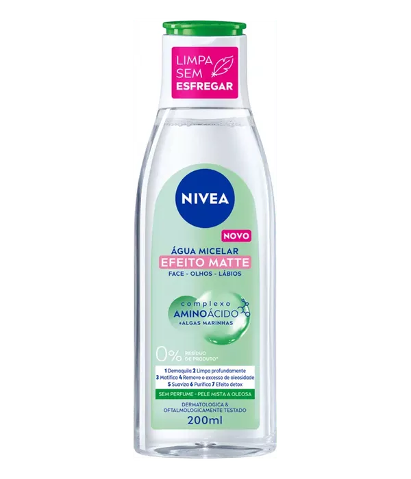Nivea Água Micelar Efeito Matte 200ml