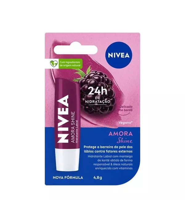 Nivea Hidratante Labial Amora Shine 4,8g