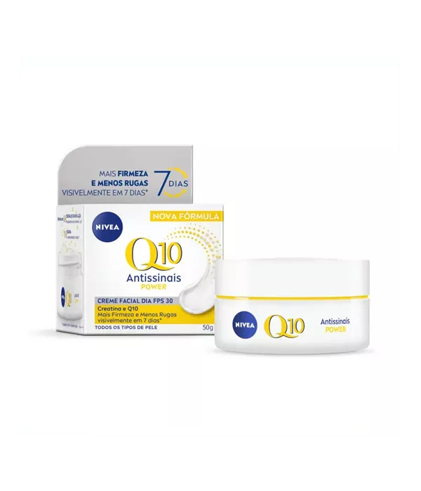 NIVEA Creme Facial Antissinais Q10 Power Dia FPS 30 47g 