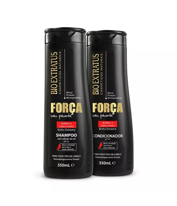 Bio Extratus Kit Força com Pimenta Shampoo 350ml + Condicionador 350ml