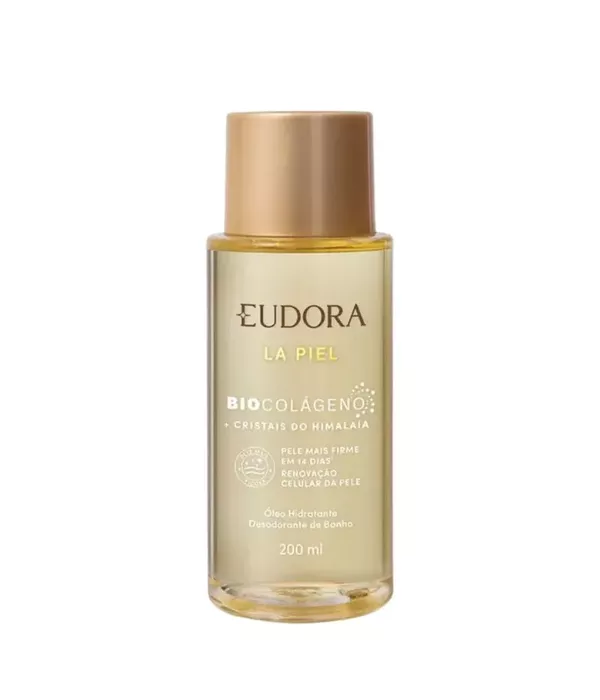 Eudora La Piel Bio Colágeno Cristais do Himalaia Óleo Hidratante Corporal 200ml