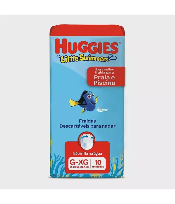Huggies Little Swimmers Fralda Praia e Piscina G-XG (14-20kg) 10 unidades