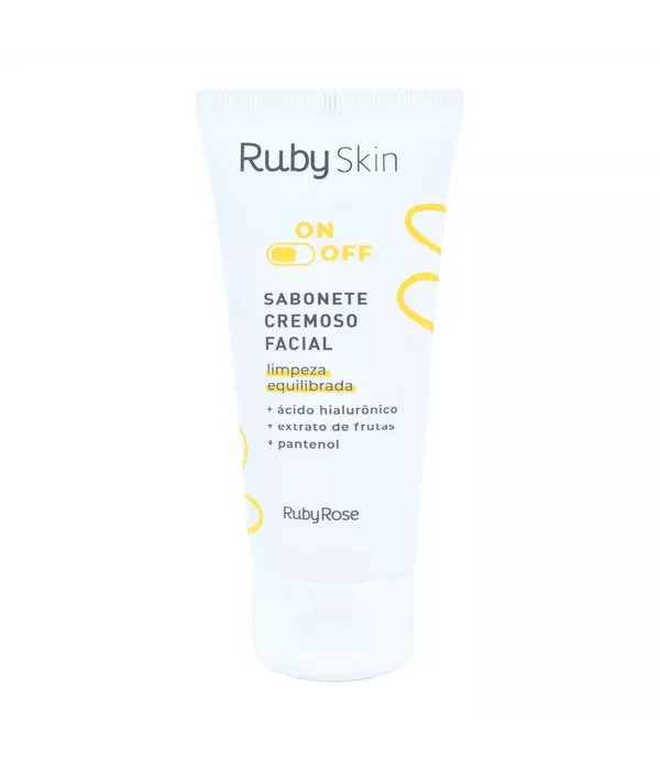 Ruby Rose On Off Sabonete Cremoso Facial Limpeza Equilibrada 100ml