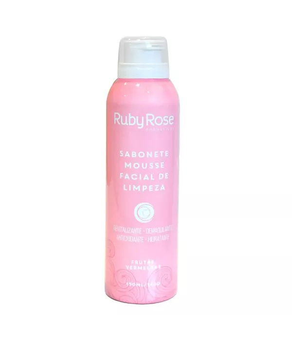 Ruby Rose Sabonete Mousse Facial de Limpeza Frutas Vermelhas 150ml