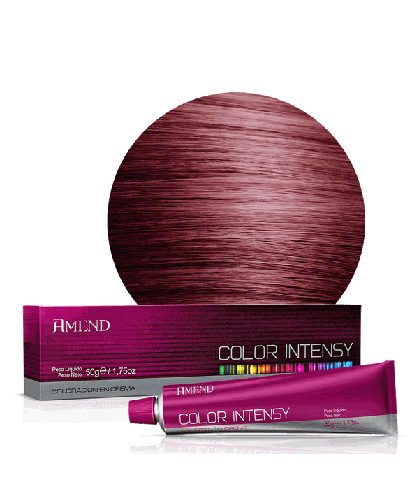 Amend Color Intensy Coloração Creme 55.46 Castanho Claro Cobre Avermelhado Intenso (Amora) 50g