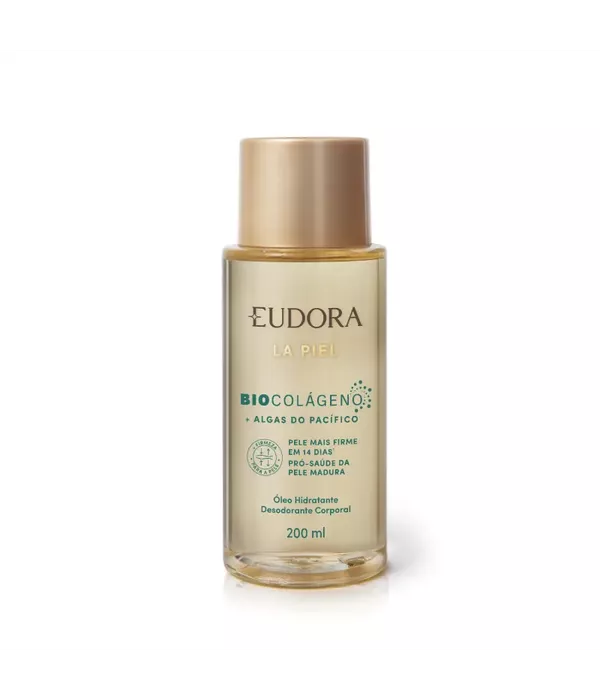 Eudora La Piel Óleo Hidratante BioColágeno + Algas Do Pacífico 200ml