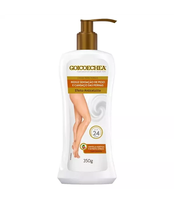 Goicoechea Creme para as Pernas Efeito Anticelulite Centella Asiática e Extrato Cítrico com Cafeina 350g