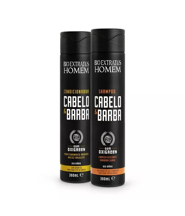 Bio Extratus Kit Cabelo e Barba Shampoo e Condicionador 