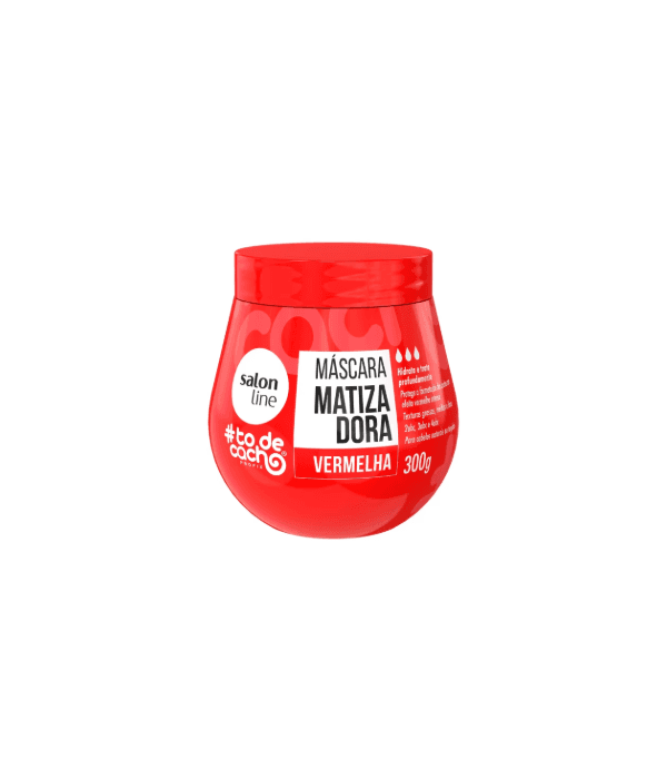 Salon Line Máscara de Hidratação Matizadora Vermelha #todecacho 300g