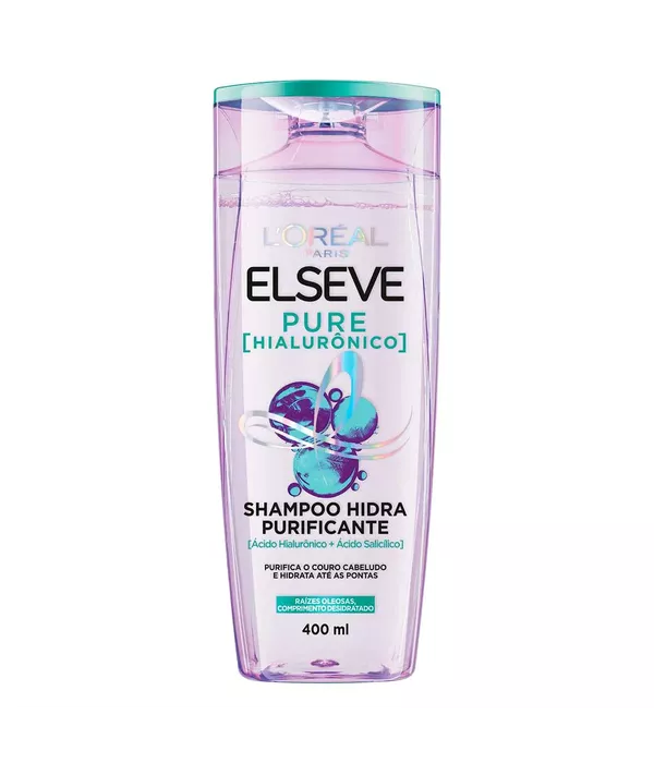Shampoo L'Oréal Paris Elseve Pure Hialurônico 400mL