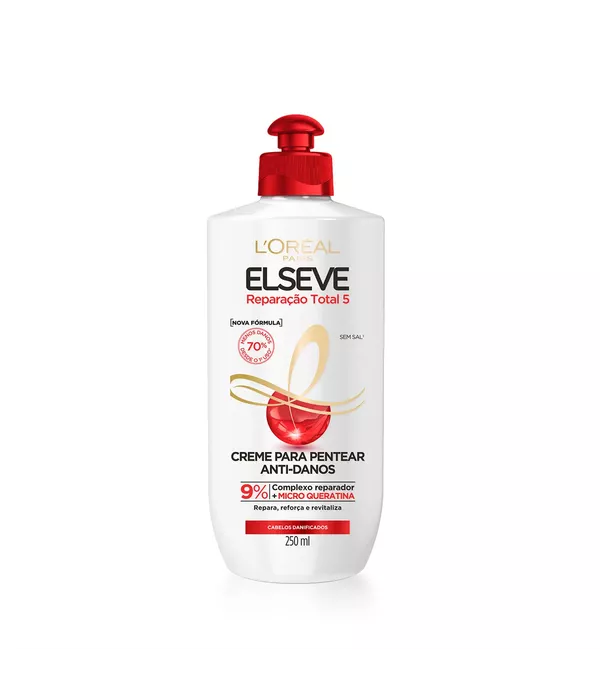 Creme para Pentear Elseve Reparação Total 5+ 250mL