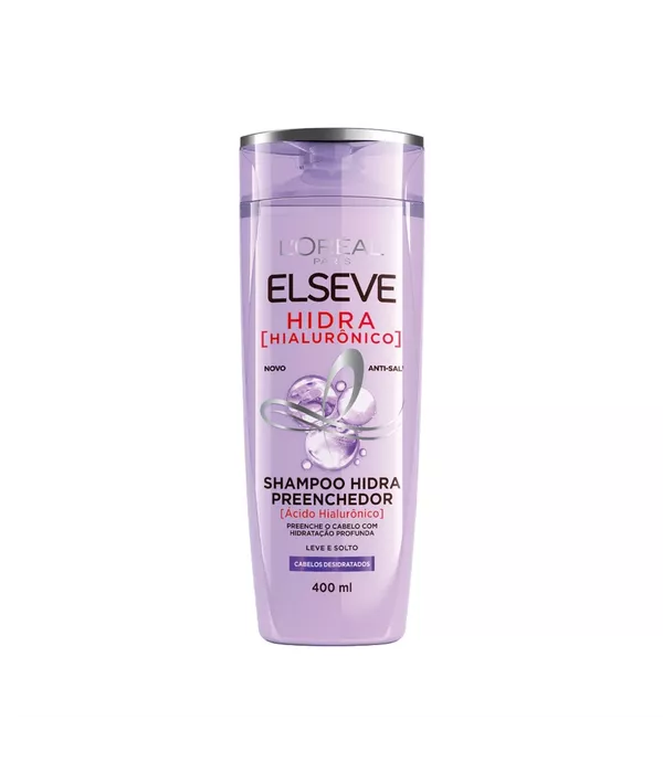 Shampoo Preenchedor Elseve Hidra Hialurônico 400mL