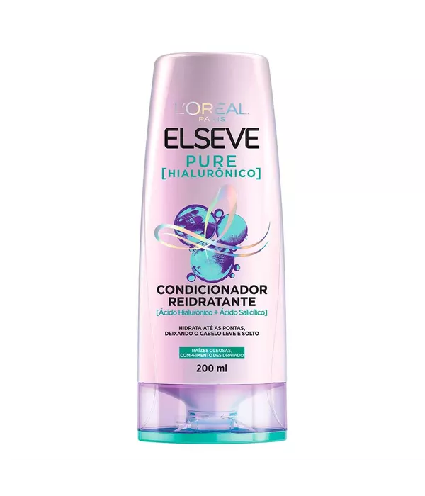 Condicionador L'Oréal Paris Elseve Pure Hialurônico 200mL