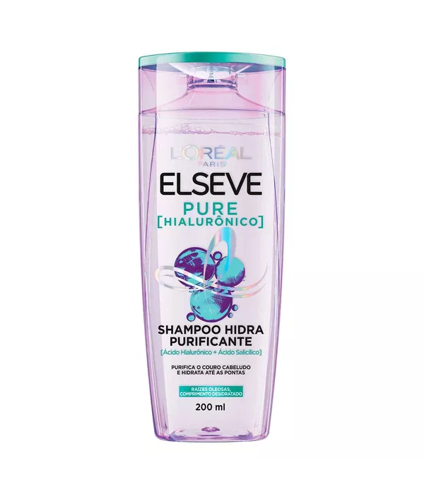 Shampoo L'Oréal Paris Elseve Pure Hialurônico 200mL