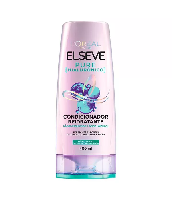 Condicionador L'Oréal Paris Elseve Pure Hialurônico 400mL
