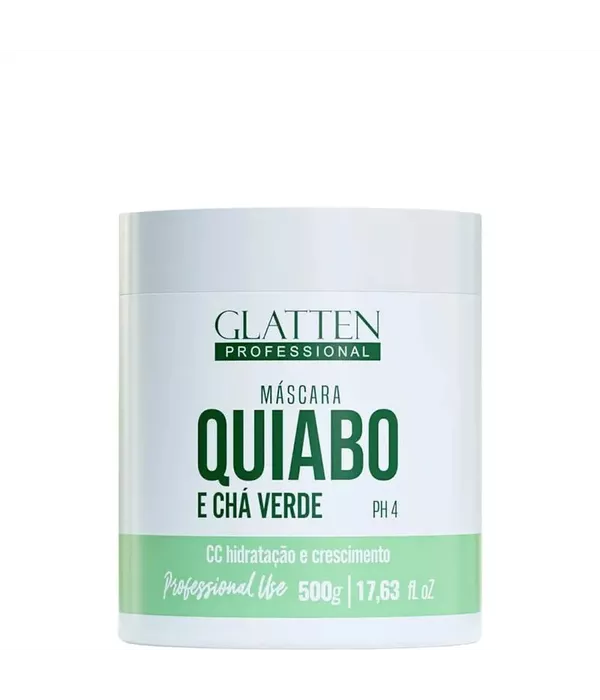 Glatten Máscara Quiabo e Chá Verde - 500g
