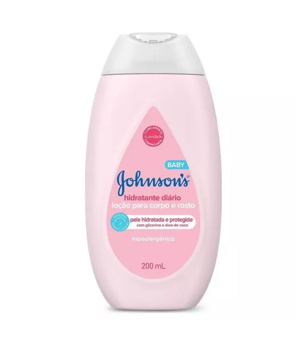 Johnson's Loção para o Corpo e Rosto Hidratante Diário 200ml