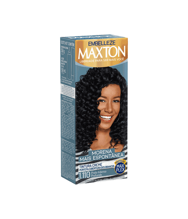Maxton Tinta de Cabelo Embelleze 1.110 Preto Intenso Profundo