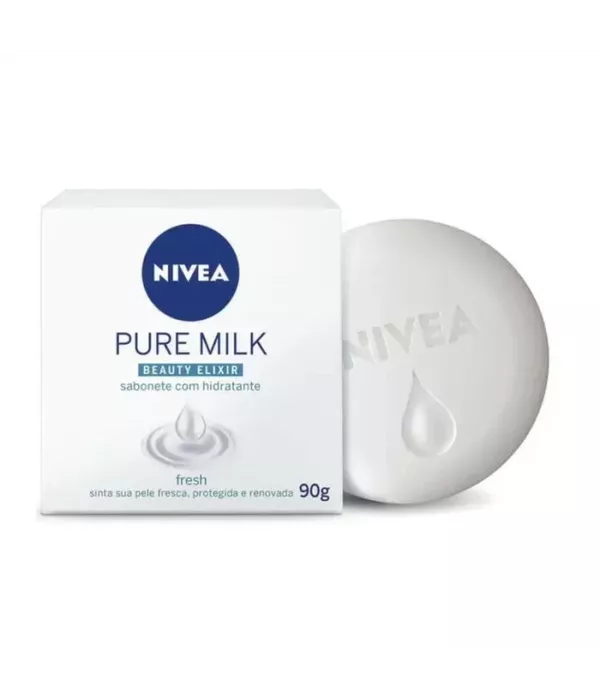 Nivea Sabonete em Barra Pure Milk Beauty Elixir Fresh 90g