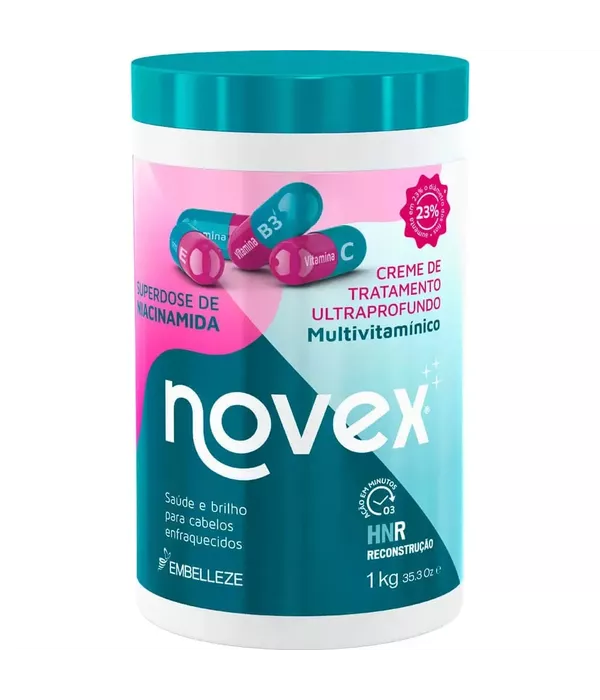 Creme de Tratamento Ultraprofundo Novex Niacinamida Recomposição Capilar 1KG