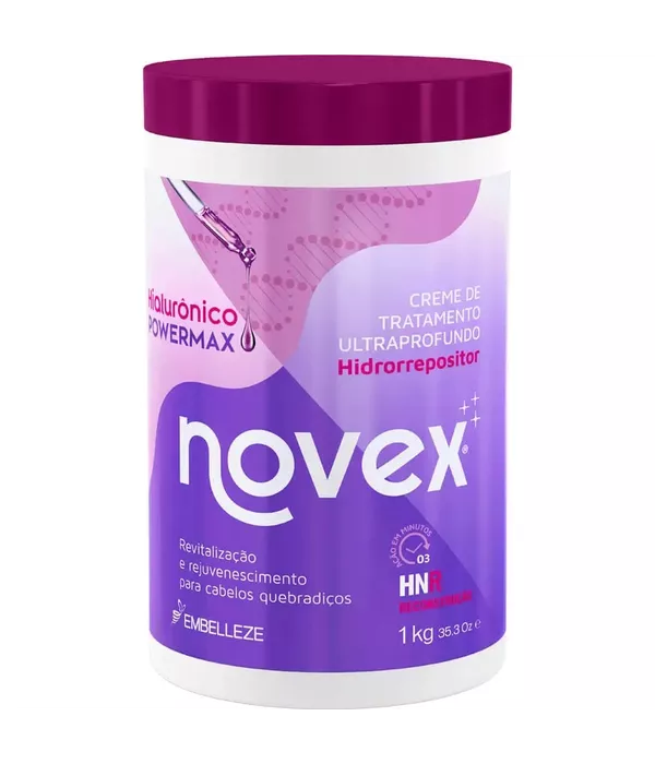 Creme de Tratamento Novex Hialurônico PowerMax Harmonização Capilar 1KG