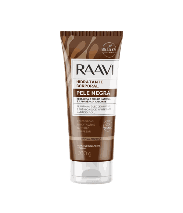 Raavi Hidratante Corporal Pele Negra 200g