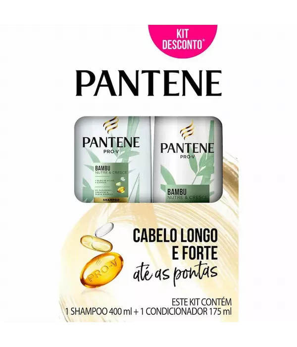 Pantene Kit Bambu Shampoo 400ml + Condicionadoor 175ml