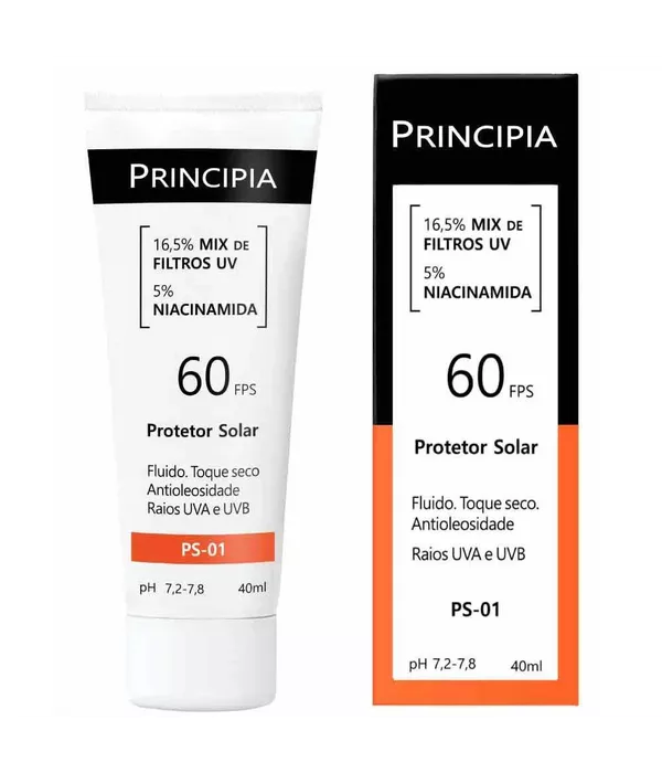 Principia Protetor Solar Facial PS-01 FPS 60 40ml