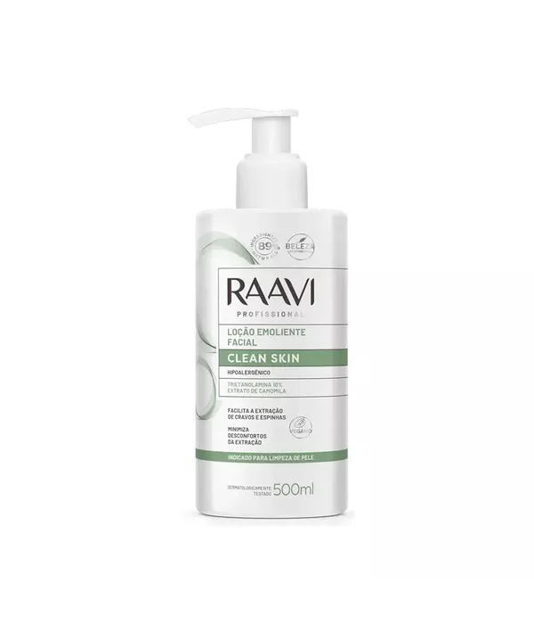 Raavi Loção Emoliente Facial Clean Skin 500ml