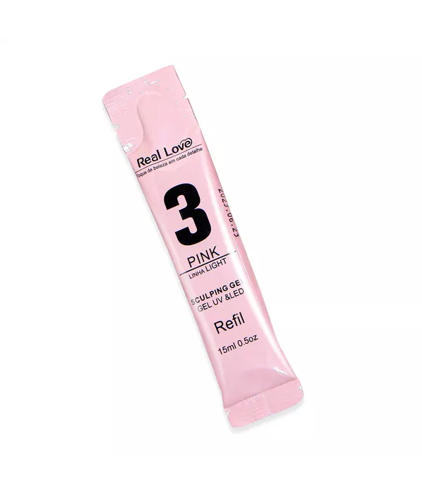  Real Love Refil para Gel de Alongamento para Unhas - Linha Light - 15ml 3