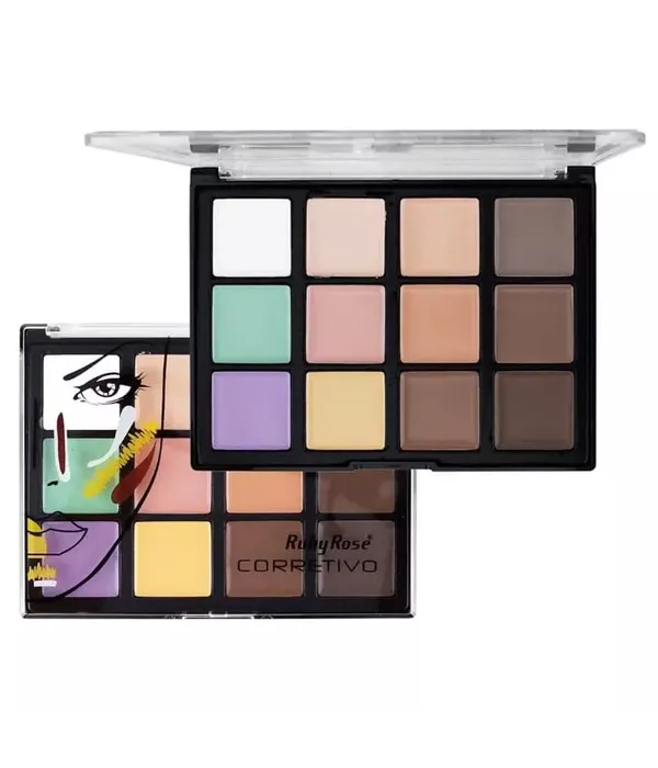 Ruby Rose Paleta de Corretivo 12 Cores Profissional