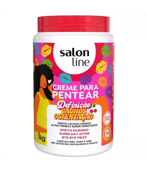 Salon Line Creme Para Pentear Definição Cachos Ostentação 1kg
