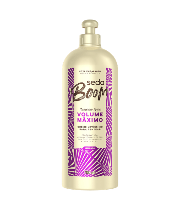 Seda Boom Volume Máximo Creme Levíssimo para Pentear 700ml