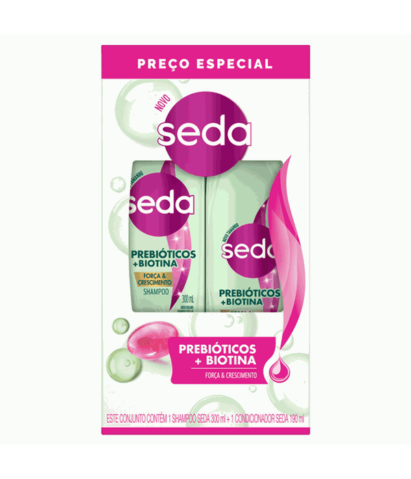 Seda Kit Prebióticos Shampoo 300ml + Condicionador 190ml