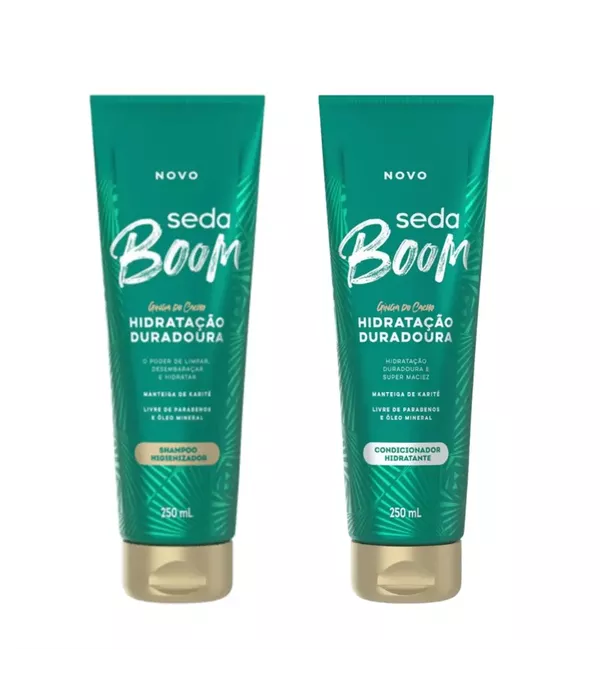 Seda Boom Kit shampoo + Condicionador Hidratação duradoura 250ml