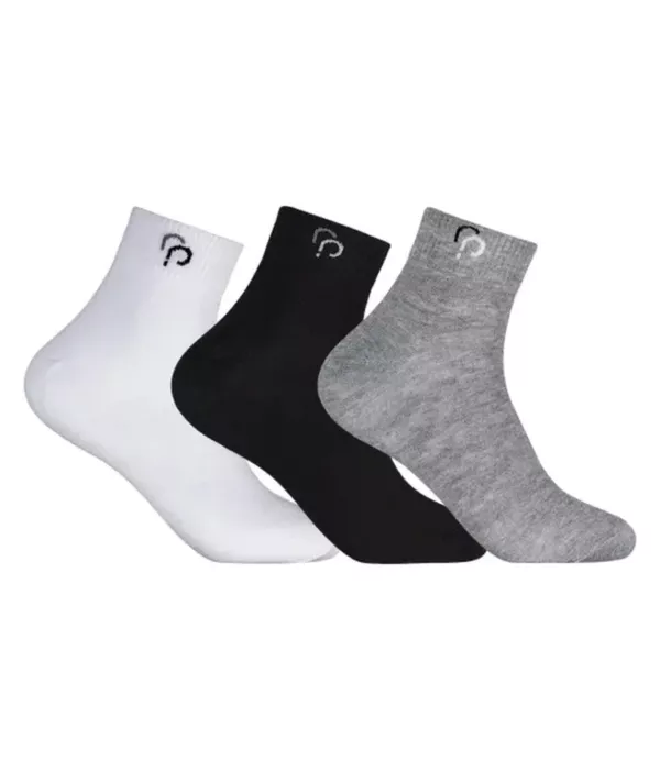 Rafa Parize Meias Cano Longo 39/43 Unissex Branca/Preta/Cinza