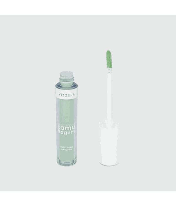 Vizzela Corretivo Camuflaagem Efeito Matte Aveludado 5g Verde