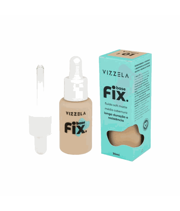 Vizzela Base Fix Fluida Soft Max 30ml Cor 01