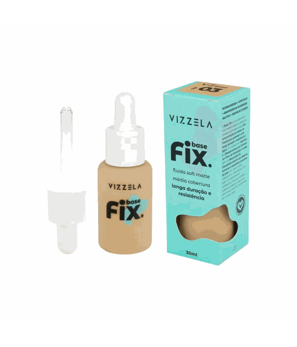 Vizzela Base Fix Fluida Soft Matte 30ml Cor 03 
