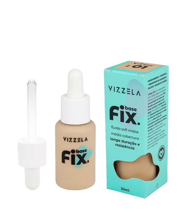 Vizzela Base Fix Fluido Soft Matte 30ml Cor 14