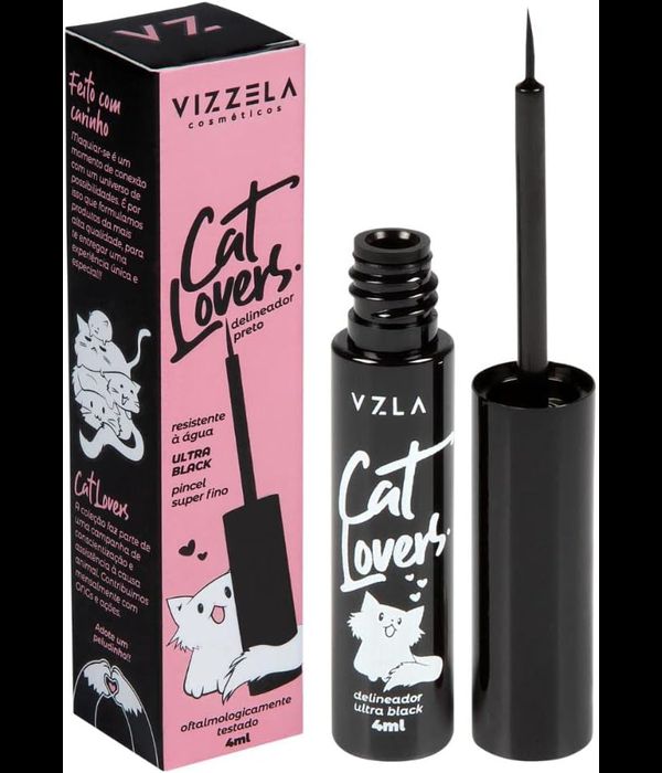 Vizzela Cat Lovers Delineador Preto 3,5ml