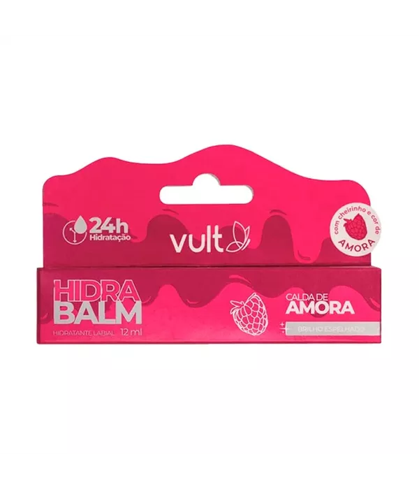 Vult Hidra Balm Calda de Amora Brilho Espelhado 12ml